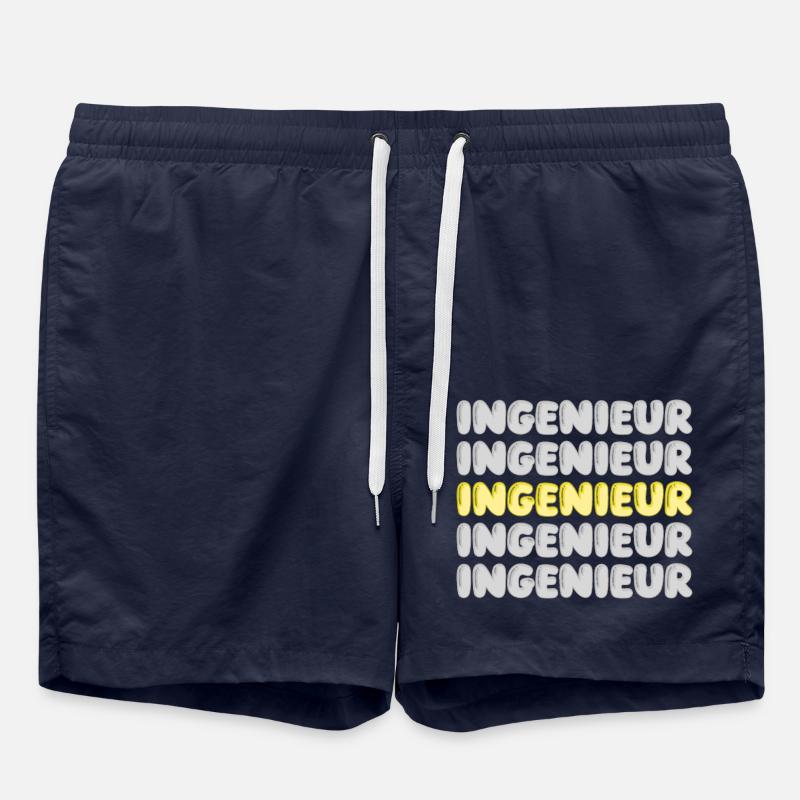 Work Engineer - Swim Trunks - french navy