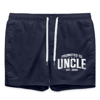 Promotion au rang d’oncle 2025 - Short de bain - bleu marine - Devant - AI Model Male 185 light (185cm)