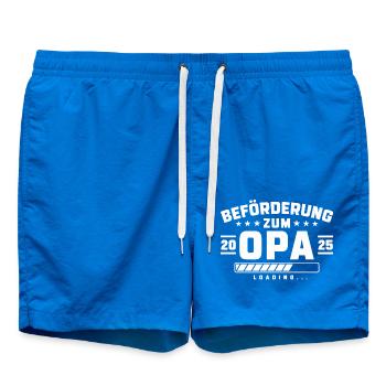 Beförderung zum Opa 2025 loading - Badeshorts - Cobalt blue - Vorne