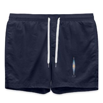 Colorful Fantasy Fishing Lure with Fish Hook - Swim Trunks - french navy - Front - AI Model Male 185 light (185cm)