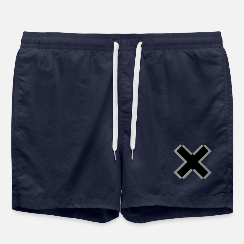 GRAY - Swim Trunks - french navy