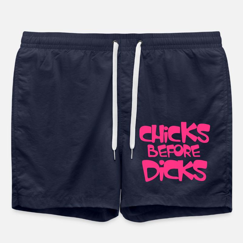 poussins avant bites - Short de bain - bleu marine