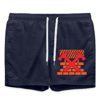 Maurer - Badeshorts - French Navy - Vorne - AI Model Male 185 light (185cm)