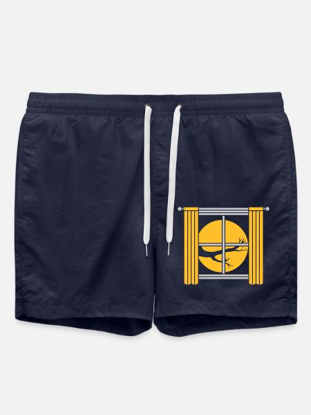 Home View Moon Night - Swim Trunks - french navy