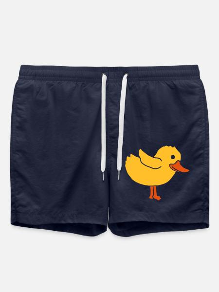 Duck Cute Chicken Chick - Swim Trunks - french navy
