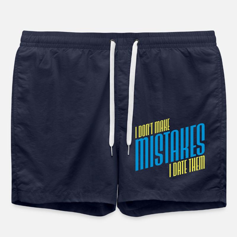 Date Erreurs Citation Logo - Short de bain - bleu marine