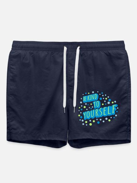 be kind to yourself - Swim Trunks - french navy