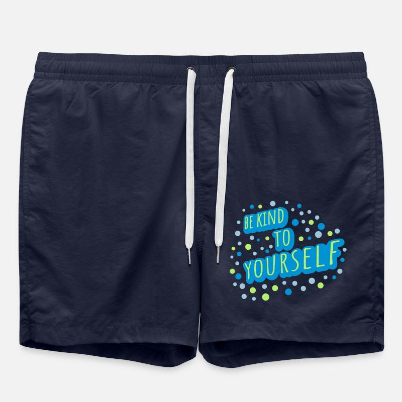 be kind to yourself - Badeshorts - French Navy