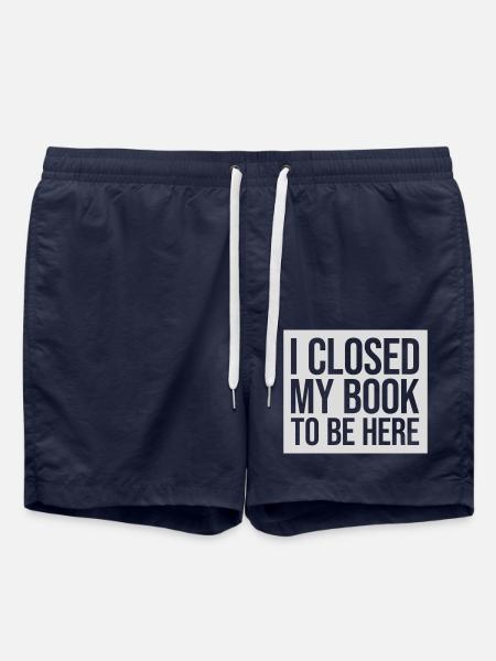 I closed my book - Swim Trunks - french navy