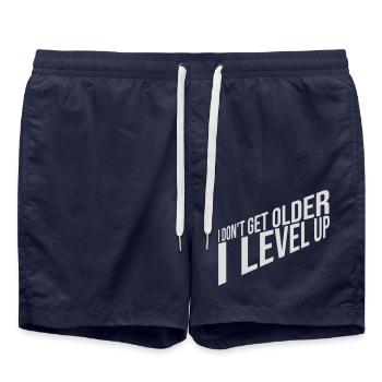 get older level up - Swim Trunks - french navy - Front - AI Model Male 185 light (185cm)
