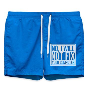 not fix your computer - Swim Trunks - cobalt blue - Front
