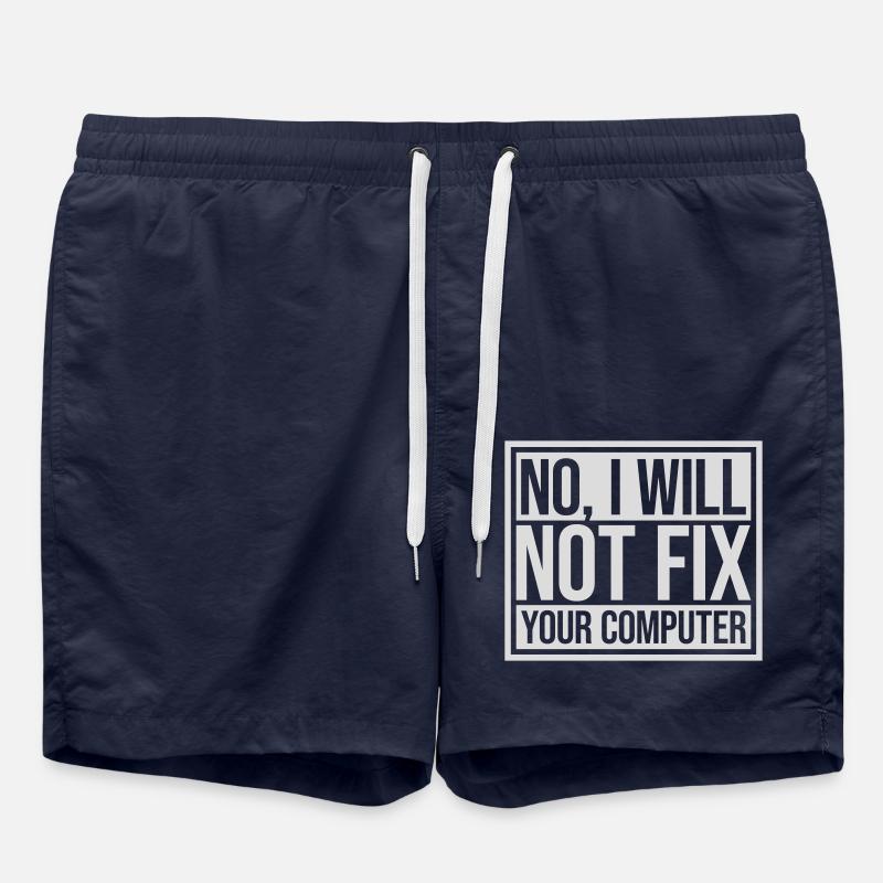 not fix your computer - Badeshorts - French Navy