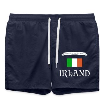 Irlande - Short de bain - bleu marine - Devant - AI Model Male 185 light (185cm)