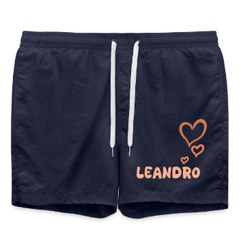 Leandro - Short de bain - bleu marine - Devant - AI Model Male 185 light (185cm)