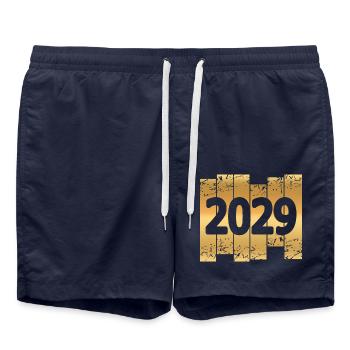 2029 - Badeshorts - French Navy - Vorne - AI Model Male 185 light (185cm)
