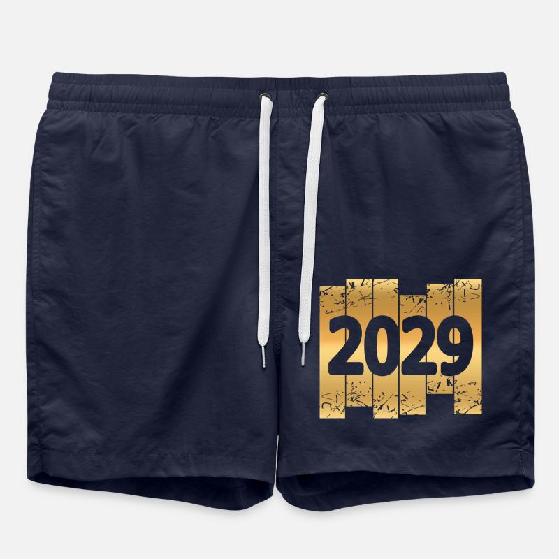 2029 - Short de bain - bleu marine