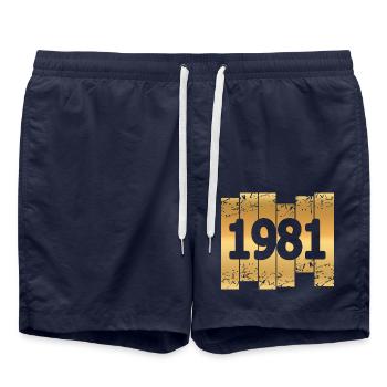 1981 - Badeshorts - French Navy - Vorne - AI Model Male 185 light (185cm)