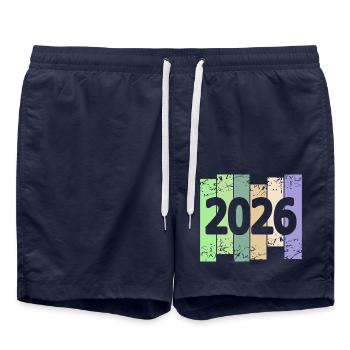 Œuvres d’art 2026 - Short de bain - bleu marine - Devant - AI Model Male 185 light (185cm)