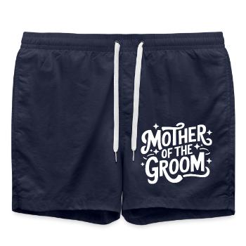 Marié Mariage Mariage - Short de bain - bleu marine - Devant - AI Model Male 185 light (185cm)