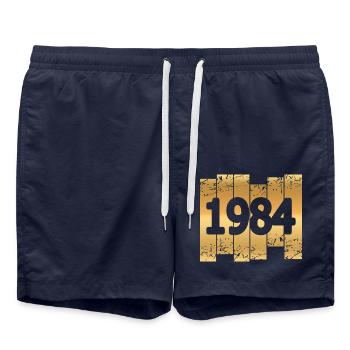 Doré 1984 - Short de bain - bleu marine - Devant - AI Model Male 185 light (185cm)