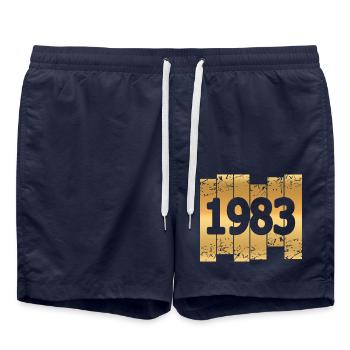 1983 - Short de bain - bleu marine - Devant - AI Model Male 185 light (185cm)