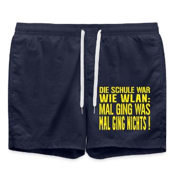 Abi Spruch WLAN - Short de bain - bleu marine - Devant - AI Model Male 185 light (185cm)