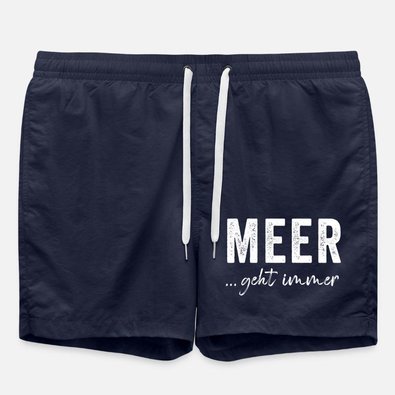 Meer geht immer - Badeshorts - French Navy