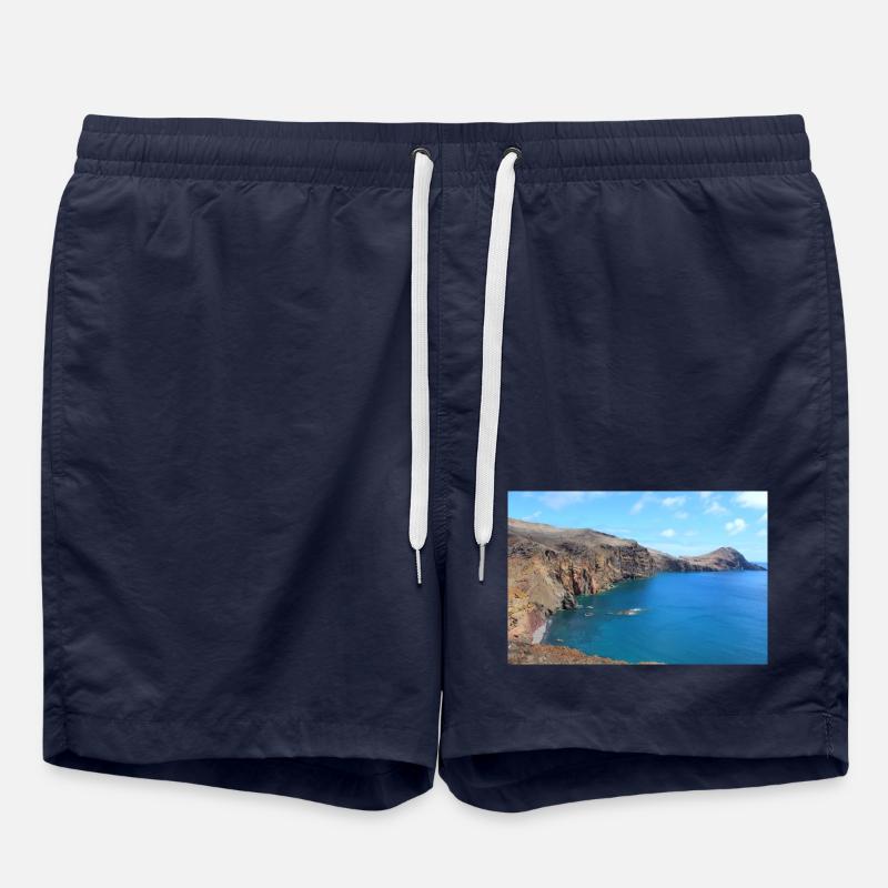 Affiche Madère Portugal - Short de bain - bleu marine