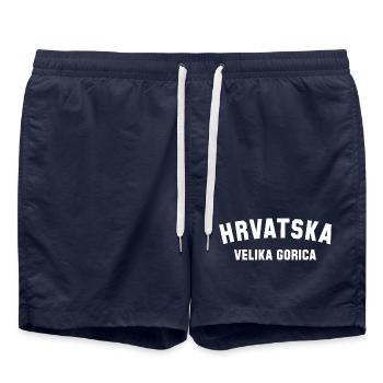 VELIKA GORICA Croatia Kroatien - Badeshorts - French Navy - Vorne - AI Model Male 185 light (185cm)