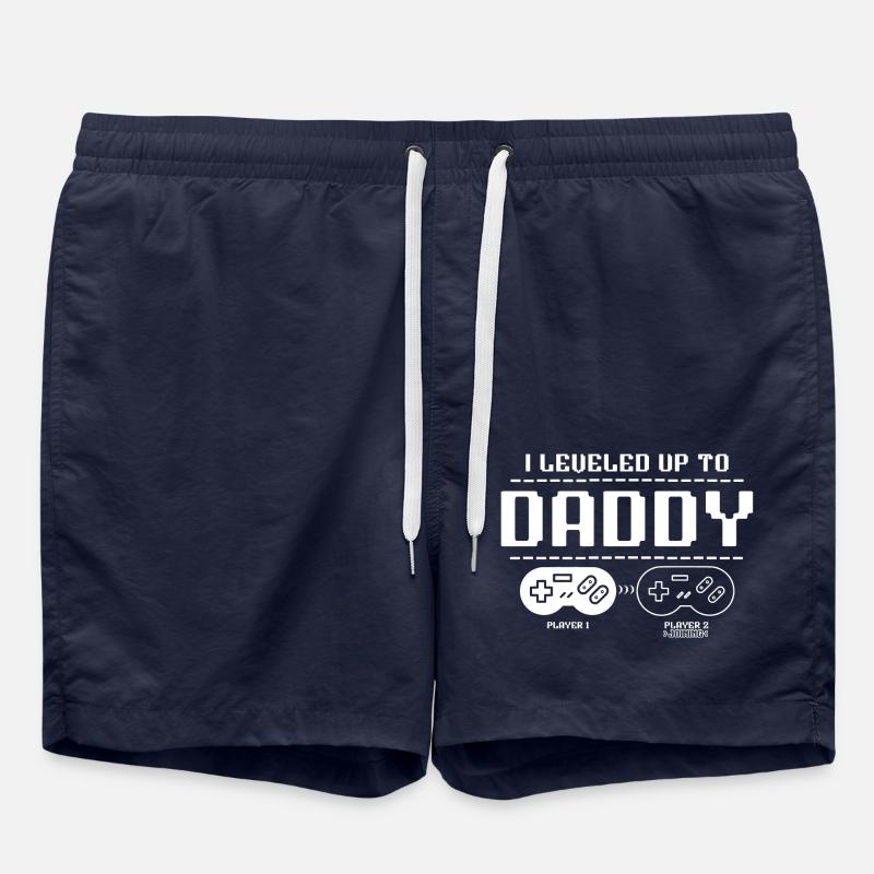 Promu papa en 2025 - Short de bain - bleu marine