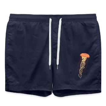Méduse 2 - Short de bain - bleu marine - Devant - AI Model Male 185 light (185cm)