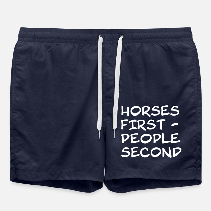 Pferde zuerst - Badeshorts - French Navy