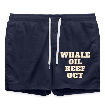 WHALE OIL BEEF OCT - Swim Trunks - french navy - Front - AI Model Male 185 light (185cm)