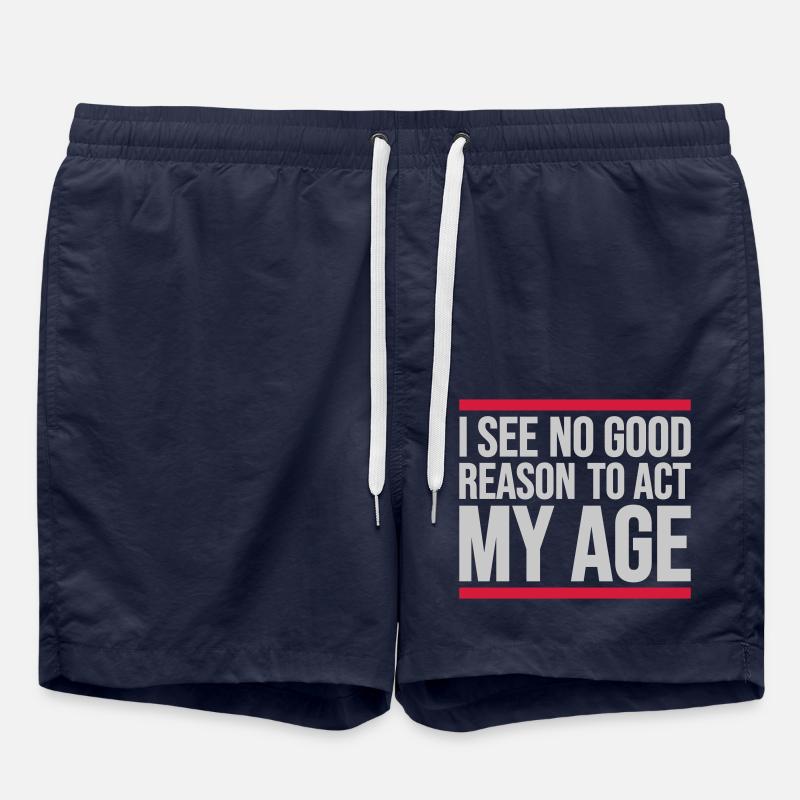 to act my age - Swim Trunks - french navy