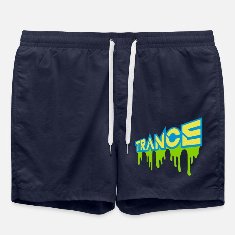 Trance Logo Club Techno - Short de bain - bleu marine
