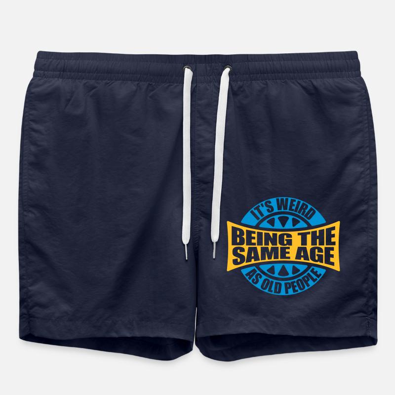 being old people age - Swim Trunks - french navy