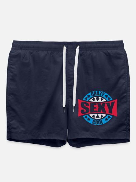 crazy sexy cool design - Swim Trunks - french navy