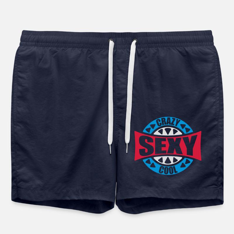 crazy sexy cool design - Swim Trunks - french navy