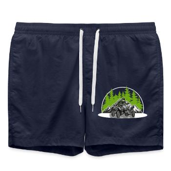 Quad ATV Offroad Quad Driver - Swim Trunks - french navy - Front - AI Model Male 185 light (185cm)