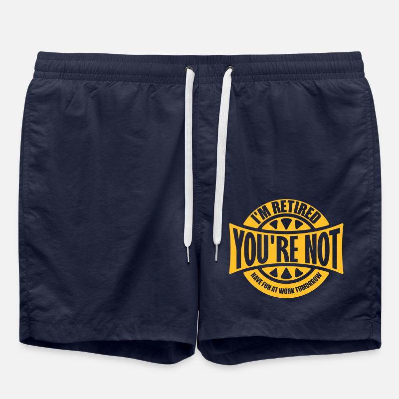have fun at work - Swim Trunks - french navy