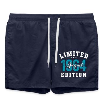 60th Birthday Original August 1964 Year 1964 - Swim Trunks - french navy - Front - AI Model Male 185 light (185cm)