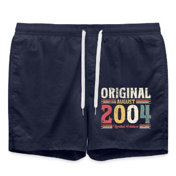 20th Birthday Original August 2004 Year 2004 - Swim Trunks - french navy - Front - AI Model Male 185 light (185cm)