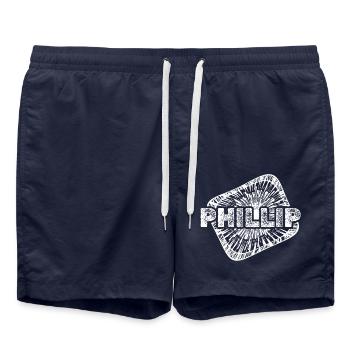 Phillip comme naissance - Short de bain - bleu marine - Devant - AI Model Male 185 light (185cm)