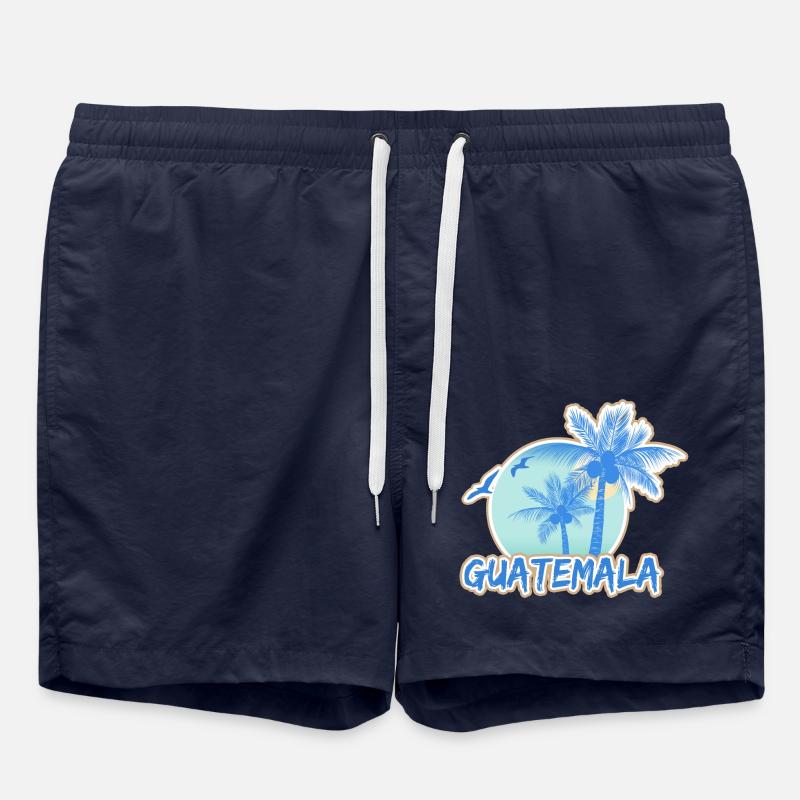 Tourisme Guatemala - Short de bain - bleu marine