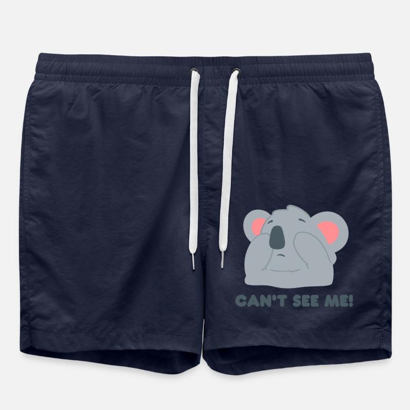 Koala Design "CAN ́T SEE ME" - Swim Trunks - french navy