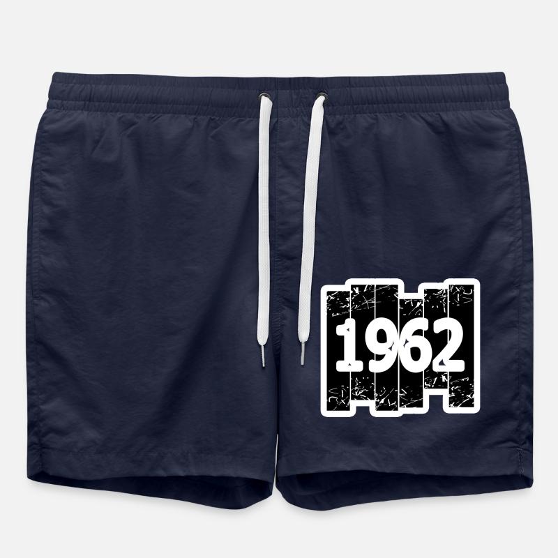 Année 1962 - Short de bain - bleu marine