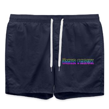 Ömer Faruk RS Rainbow - Swim Trunks - french navy - Front - AI Model Male 185 light (185cm)