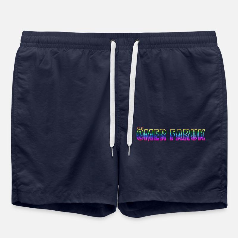 ömer faruk rs regenbogen - Badeshorts - French Navy