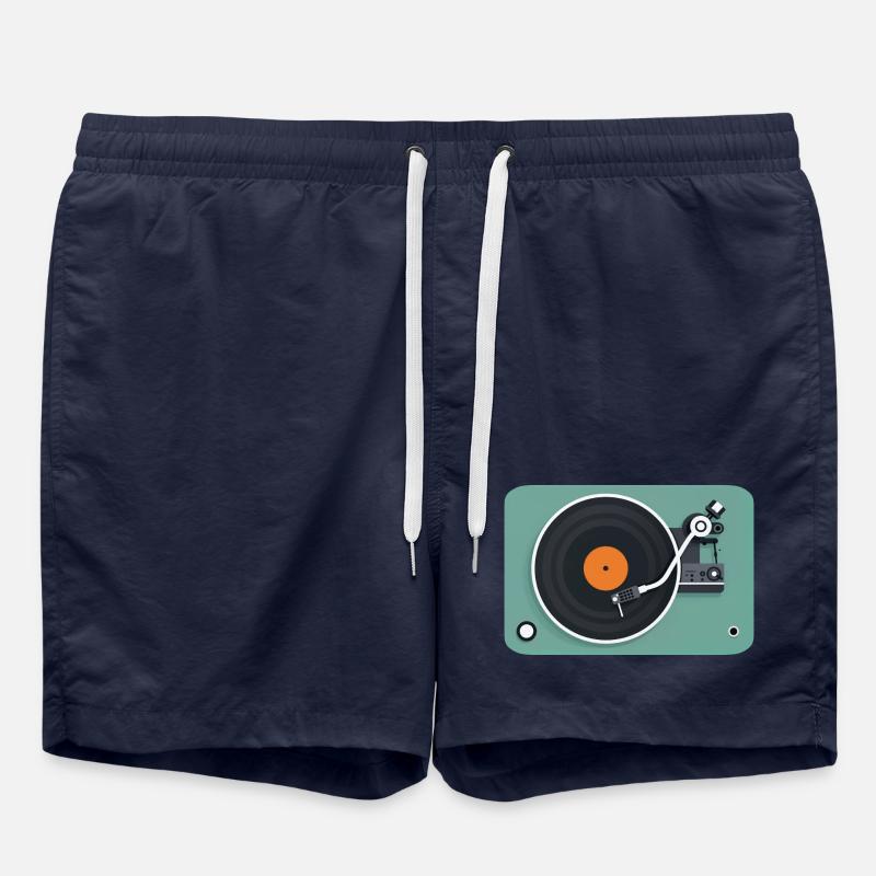 TURNTABLE - sound & vision - Swim Trunks - french navy
