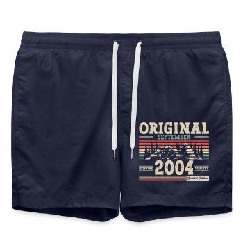20. Geburtstag Legende September 2004 Jahrgang 04 - Badeshorts - French Navy - Vorne - AI Model Male 185 light (185cm)